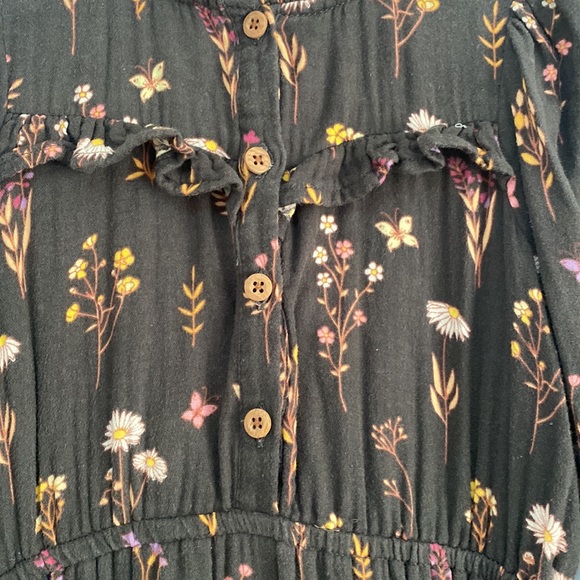 Cotton On Kids - Long Sleeve Floral Dress - Size 4 - Picture 3 of 6